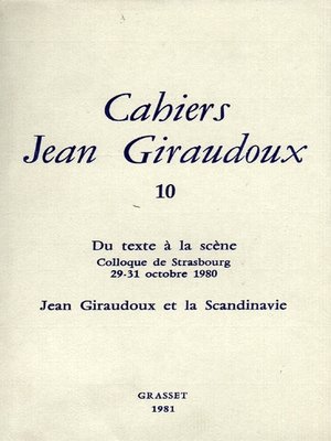 cover image of Cahiers numéro 10